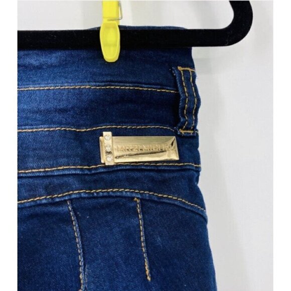 Mitzi Michel cut off dark denim high waist cutoffs. Size 3 - Picture 6 of 8